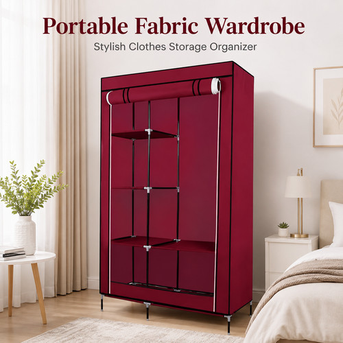 Wardrobe with hanging rail - wardrobe,