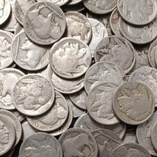 Lot of 120 Buffalo Nickels P D