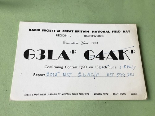 Vintage qsl radio - vintage,