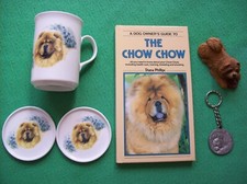 CHOW CHOW COLLECTABLES, Bone China Coaster & Mug, Model, Keyring & Signed Book