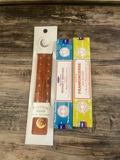Incense Sticks And Wooden Incense Holder Bundle Ash Catcher Frankincense Cleanse