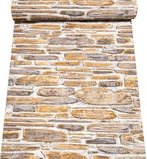 Brown Grey Brick Wallpaper 3D