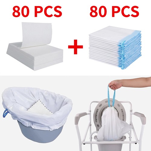 Pack 160 commode liners - pack,