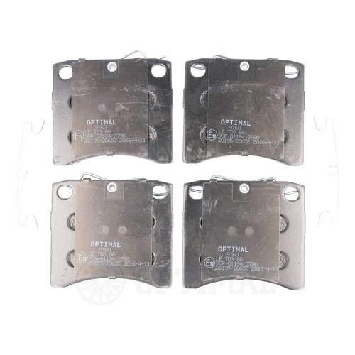 Front disc brake pad - pad, set