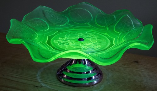 Vintage uranium green frosted - vintage,