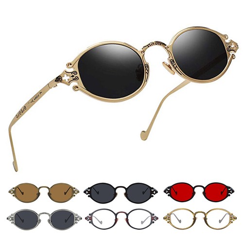 Steampunk oval sunglasses - steampunk, 90's