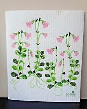 Swedish dishcloth with twinflowers