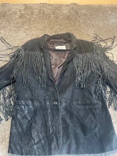 Vintage silvercord black suede - black,