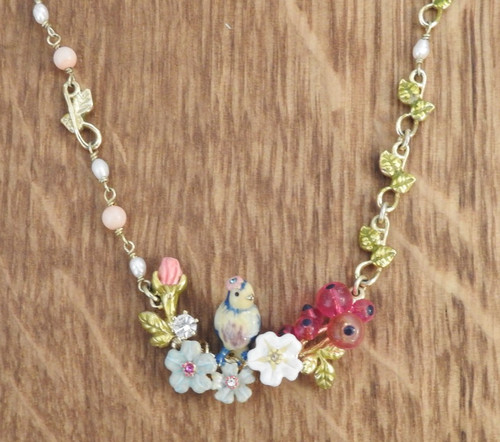 Les nereides floral blue bird - nereides,