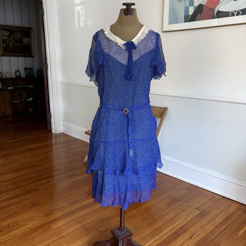 Vintage 1920s 30s - , blue