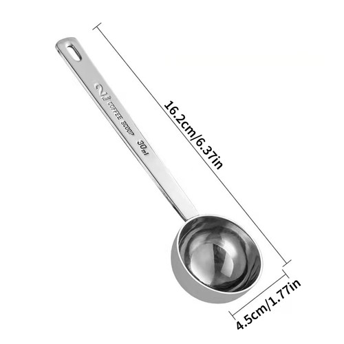Stainless steel coffee scoop - stainless,