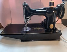 Singer 221k 1950 Featherweight Sewing Machine cleaned & oiled. Beautiful runner.