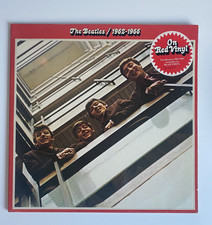 The Beatles, 1962-1966 double album rare RED colour UK vinyl LP EX/VG+