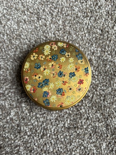 Vintage mimosa floral compact - floral,