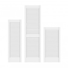 28mm White Painted Open Louvre Door