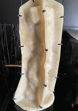 READY TO POST Fibreglass & Latex Mould Of A Goddess Carving Into A Log 15” Tall