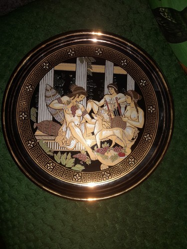Star greek plate handmade - greek,