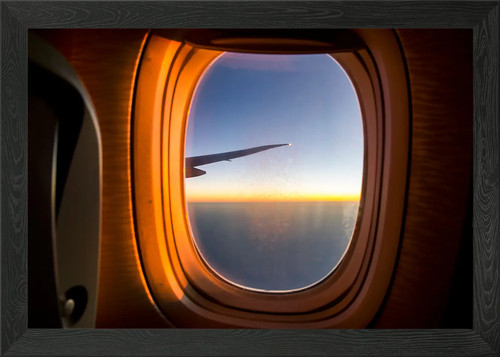 Airplane window framed wall - framed,