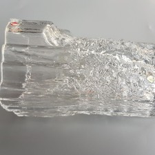 Tapio Wirkkala iittala art glass ice fall vase Finland vintage Nordic design