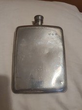 Silver Hip Flask. 221 Gram.