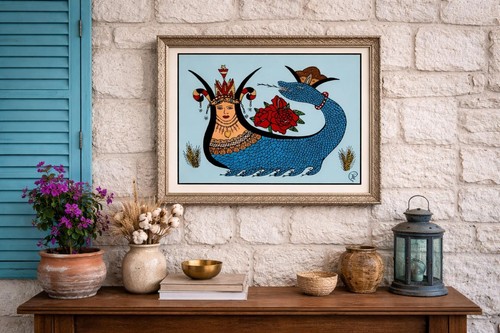 Shahmaran painting turkish - painting,,