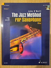 THE JAZZ METHOD FOR ALTO SAXOPHONE WITH PLAY-ALONG CD - SCHOTT - FREEPOST - VGC