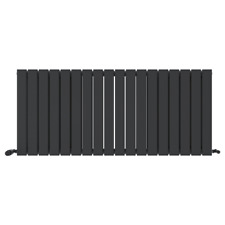Radiator Horizontal Double Column Flat Panel Designer Anthracite 600x1368mm
