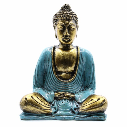 Hand painted buddha statue - painted,