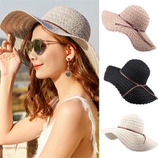  Ladies Sun Beach Straw Hat