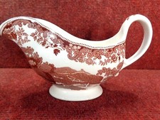 * COPELAND SPODE "RHINE" (BROWN) GRAVY JUG - FREE UK POST