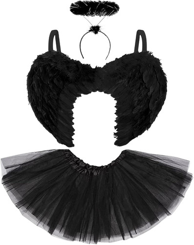 Black fallen angel costume - fallen,