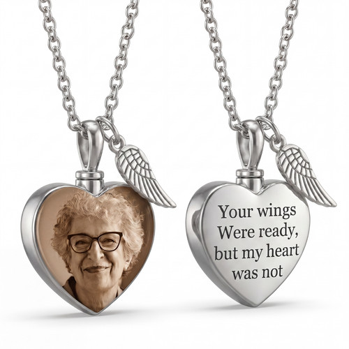 Personalised ashes necklace - personalised,
