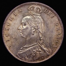 Halfcrown 1891 Lustrous UNC