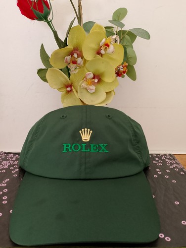 Rolex logo hat green strapback - hat,