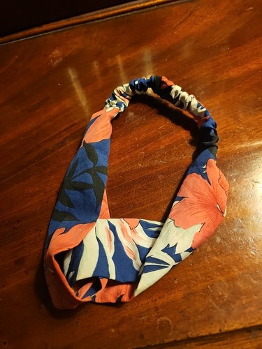 Floral printed headband knot - printed, &
