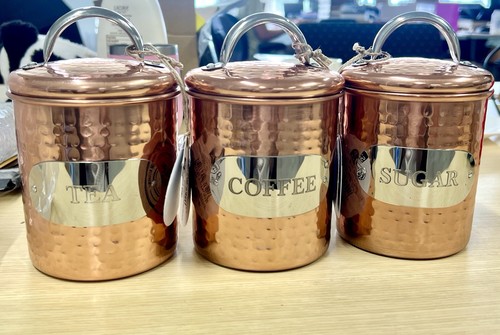 Copper hammered tea - copper, coffee