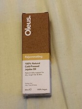 Oleus Rejuvenating Jojoba Oil 50ml 100% Cold Pressed Natural Vegan Made In UK