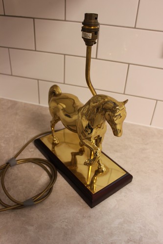 Mid century solid brass horse - mid,