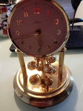 KernSonne KS Carriage Clock SOLD AS SEEN glass Dome Needs Repair