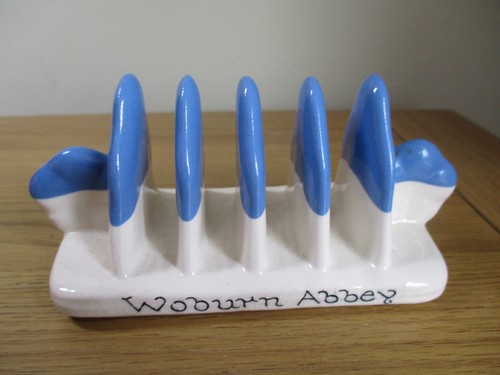 Vintage blue and white toast - blue,