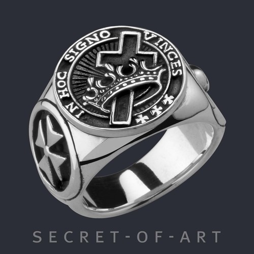 Knights templar ring masonic - knights,
