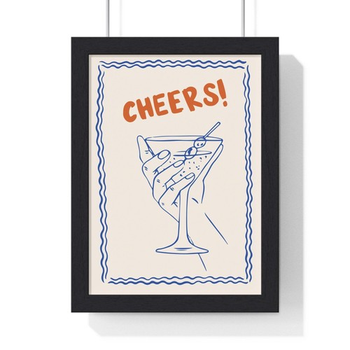 Cheers cocktail kitchen print - cheers,