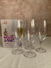 Olly Smith Lead Free Crystal Glass Set of 4 Beer Footed Glasses 400ml