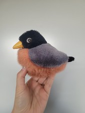 Wild Republic Audubon K&M American Robin Plush Toy Bird  With Sound