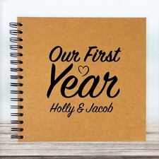 Personalised A5/SQ/A4/A3 Our First Year Scrapbook, Photo Album, Memory Book
