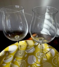 Extra Large Crystal Wine Glasses. Unused. Set Of 2