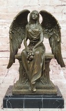 Bronze Guardian Angel Statue
