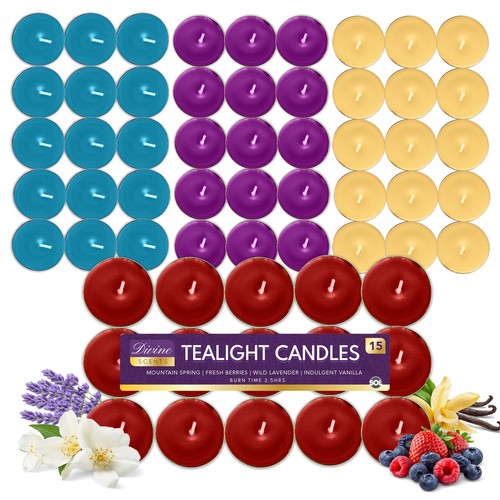 Scented tea lights - 15-60,