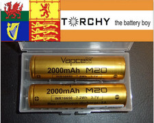 2x Vapcell M20 16650 2000mAh