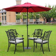 4Pcs Cast Aluminum Patio